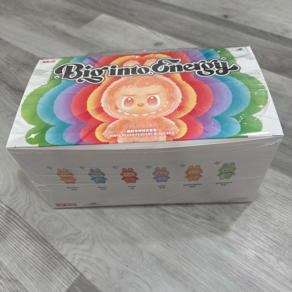 Pop Mart Labubu Big Into Energy Vinyl Plush Pendant Blind Box Whole Set